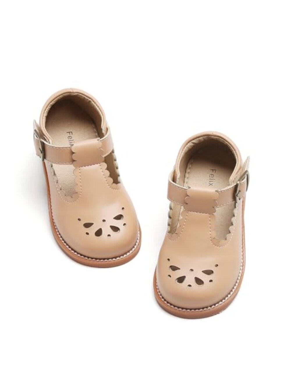 Toddler Girl Flat Oxfords Mary Jane Dress Shoes Hook and Loop